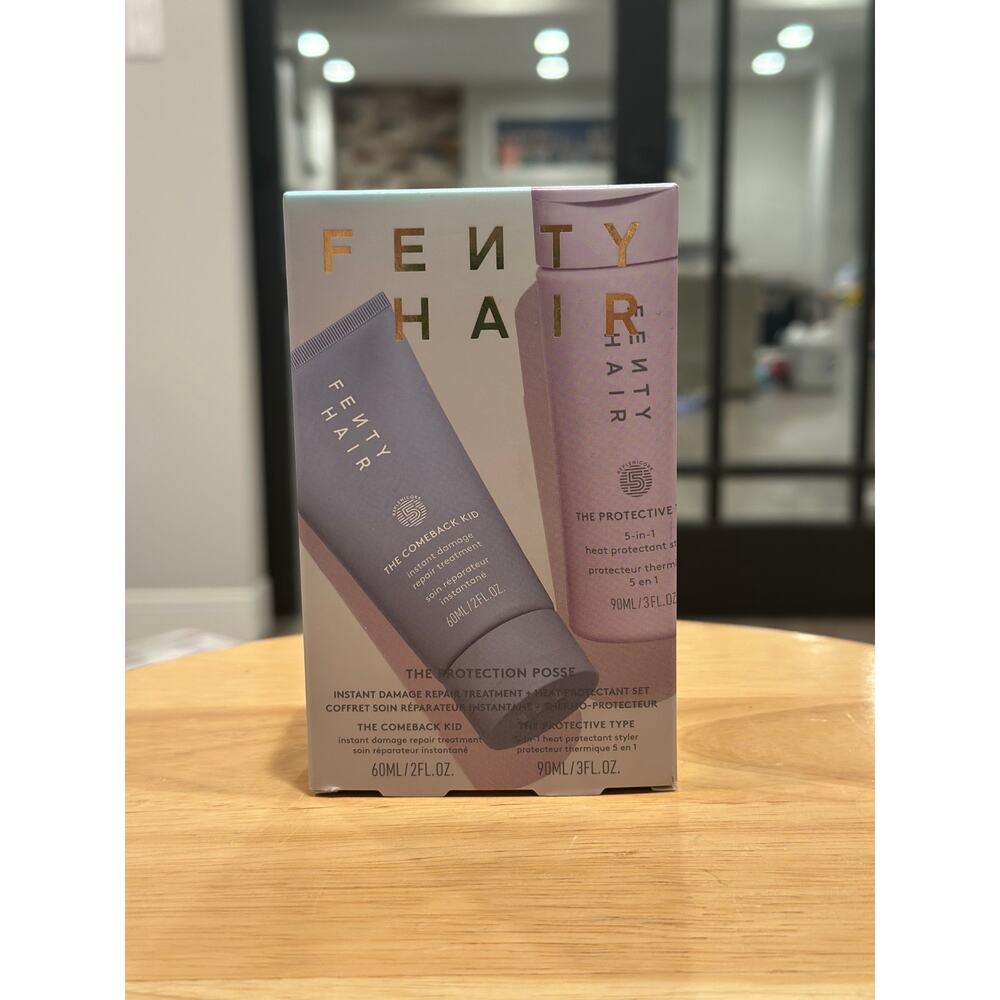 Fenty Protection Posse Instant Damage Repair Treatment + Heat Protectant Set